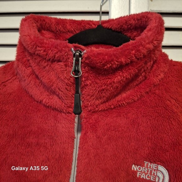 North Face Jacket Womens Medium Full Zip Long Sleeve Outdoors Fuchsia Fleece - Picture 6 of 9